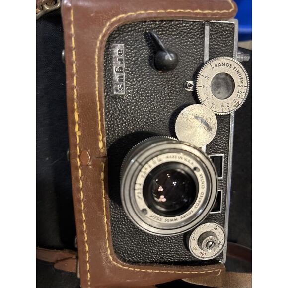 Vintage Argus 35mm Coated Cintar Lens Leather Case - Picture 6 of 7